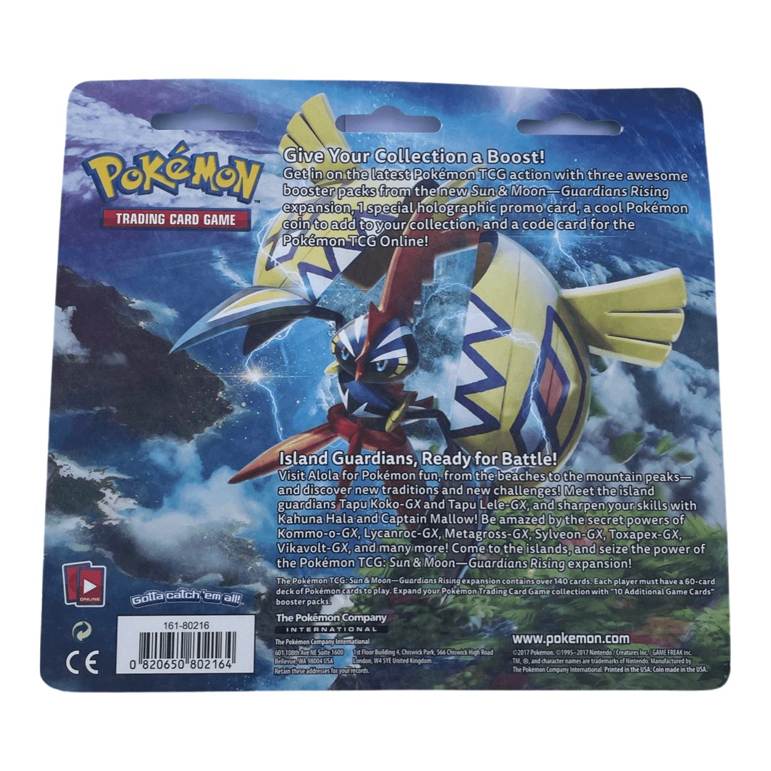 Pokémon Sonne und Mond 3 Pack Blister Guardians Rising Tortunator EN