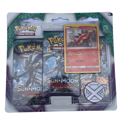 Pokémon Sonne und Mond 3 Pack Blister Guardians Rising Tortunator EN