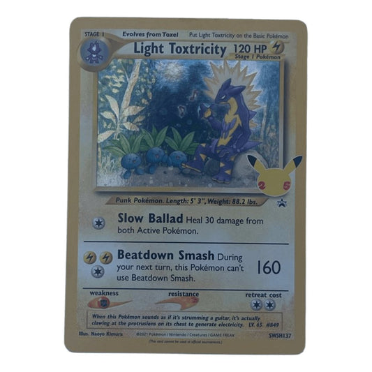 Pokémon Light Toxtricity Promo Karte SWSH137 EN